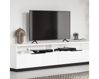 TV unit TULUZA Helvetia 200 cm, white gloss