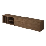 TV unit ONTARIO Helvetia 220 cm, Burdeo walnut