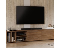 TV unit ONTARIO Helvetia 220 cm, Burdeo walnut