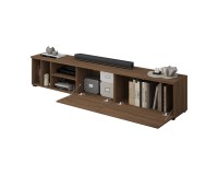 TV unit ONTARIO Helvetia 220 cm, Burdeo walnut