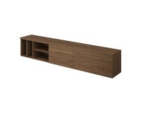 TV unit ONTARIO Helvetia 220 cm, Burdeo walnut