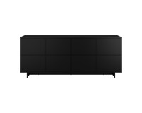 Комод TATAMI 4D, 221 см, чёрный оникс
