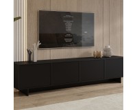 Тумба ТВ TATAMI 221 см, чёрный оникс