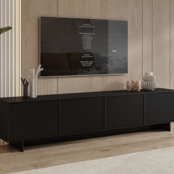TV unit TATAMI 221 cm, black onyx