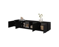 Тумба ТВ TATAMI 221 см, чёрный оникс