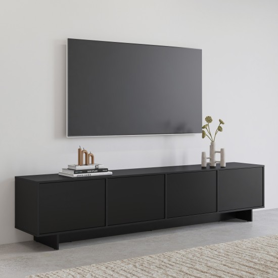 Тумба ТВ TATAMI 221 см, чёрный оникс