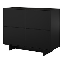 Комод TATAMI 2D, 112 см, чёрный оникс