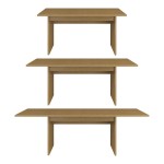 Extending dining table EKO Helvetia 160-240 cm, Baltic Dune oak