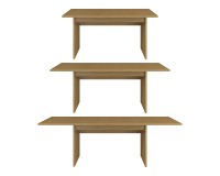 Extending dining table EKO Helvetia 160-240 cm, Baltic Dune oak Extending dining table EKO Helvetia 160-240 cm, Baltic Dune oak