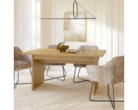 Extending dining table EKO Helvetia 160-240 cm, Baltic Dune oak Extending dining table EKO Helvetia 160-240 cm, Baltic Dune oak