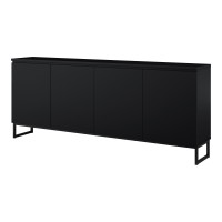 Chest of drawers MODO II 200 cm, black onyx