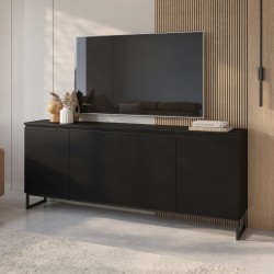 Chest of drawers MODO II 200 cm, black onyx Chest of drawers MODO II 200 cm, black onyx
