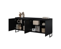 Chest of drawers MODO II 200 cm, black onyx Chest of drawers MODO II 200 cm, black onyx
