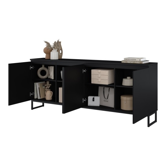 Chest of drawers MODO II 200 cm, black onyx Chest of drawers MODO II 200 cm, black onyx