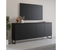 Chest of drawers MODO II 200 cm, black onyx Chest of drawers MODO II 200 cm, black onyx