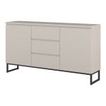 Chest of drawers MODO II 150 cm, cashmere with black onyx