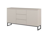 Chest of drawers MODO II 150 cm, cashmere with black onyx Chest of drawers MODO II 150 cm, cashmere with black onyx