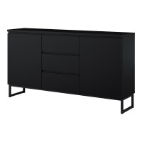 Chest of drawers MODO II 150 cm, black onyx