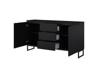 Chest of drawers MODO II 150 cm, black onyx Chest of drawers MODO II 150 cm, black onyx