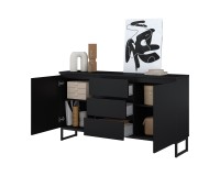 Chest of drawers MODO II 150 cm, black onyx Chest of drawers MODO II 150 cm, black onyx