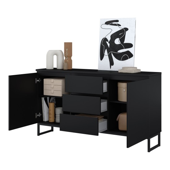 Chest of drawers MODO II 150 cm, black onyx Chest of drawers MODO II 150 cm, black onyx