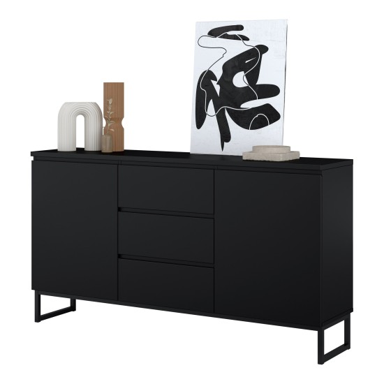 Chest of drawers MODO II 150 cm, black onyx Chest of drawers MODO II 150 cm, black onyx