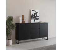 Chest of drawers MODO II 150 cm, black onyx Chest of drawers MODO II 150 cm, black onyx