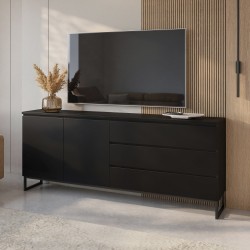 Chest of drawers MODO II 200 cm with drawers, black onyx Chest of drawers MODO II 200 cm with drawers, black onyx