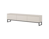 TV unit MODO II 200 cm, cashmere with black onyx TV unit MODO II 200 cm, cashmere with black onyx