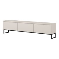 TV unit MODO II 200 cm, cashmere with black onyx
