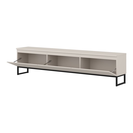 TV unit MODO II 200 cm, cashmere with black onyx TV unit MODO II 200 cm, cashmere with black onyx