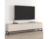 TV unit MODO II 200 cm, cashmere with black onyx TV unit MODO II 200 cm, cashmere with black onyx