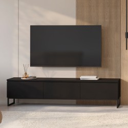 TV unit MODO II 200 cm, black onyx TV unit MODO II 200 cm, black onyx