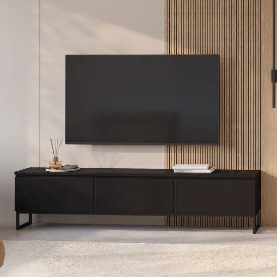 TV unit MODO II 200 cm, black onyx TV unit MODO II 200 cm, black onyx