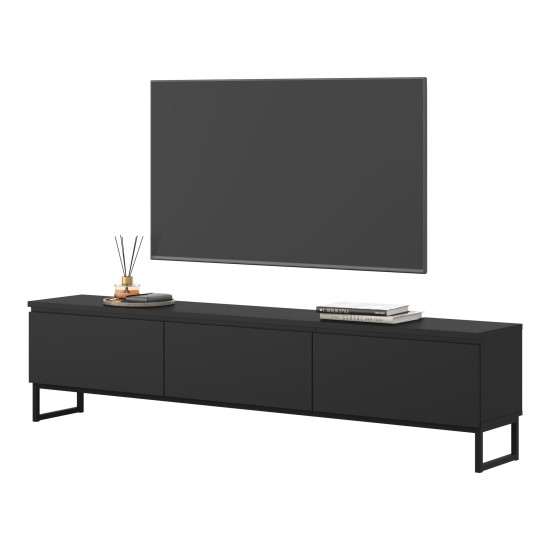 TV unit MODO II 200 cm, black onyx TV unit MODO II 200 cm, black onyx