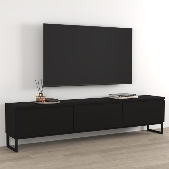 TV unit MODO II 200 cm, black onyx TV unit MODO II 200 cm, black onyx