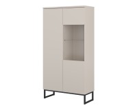 Display cabinet MODO II 80 cm, cashmere with black onyx Display cabinet MODO II 80 cm, cashmere with black onyx