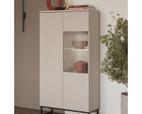 Display cabinet MODO II 80 cm, cashmere with black onyx Display cabinet MODO II 80 cm, cashmere with black onyx