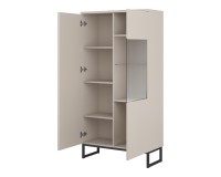 Display cabinet MODO II 80 cm, cashmere with black onyx Display cabinet MODO II 80 cm, cashmere with black onyx