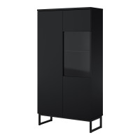 Display cabinet MODO II 80 cm, black onyx