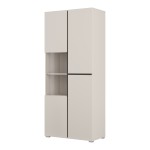 Display cabinet CROSS Helvetia 79 cm, cashmere with black onyx