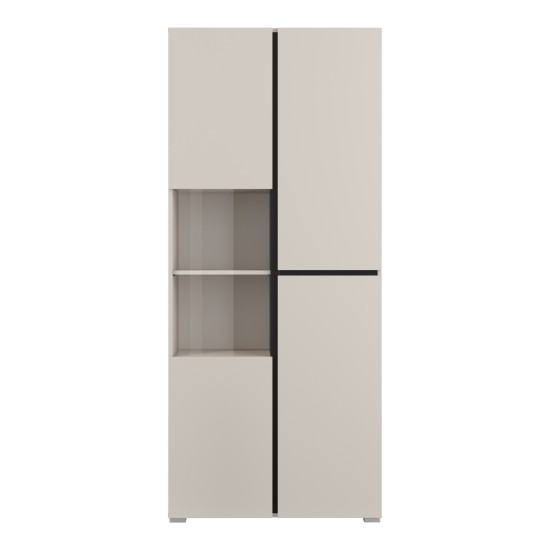 Display cabinet CROSS Helvetia 79 cm, cashmere with black onyx Display cabinet CROSS Helvetia 79 cm, cashmere with black onyx