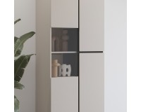 Display cabinet CROSS Helvetia 79 cm, cashmere with black onyx Display cabinet CROSS Helvetia 79 cm, cashmere with black onyx