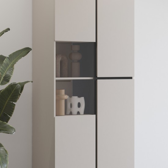 Display cabinet CROSS Helvetia 79 cm, cashmere with black onyx Display cabinet CROSS Helvetia 79 cm, cashmere with black onyx