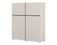 Tall chest CROSS Helvetia 119 cm, cashmere with black onyx Tall chest CROSS Helvetia 119 cm, cashmere with black onyx