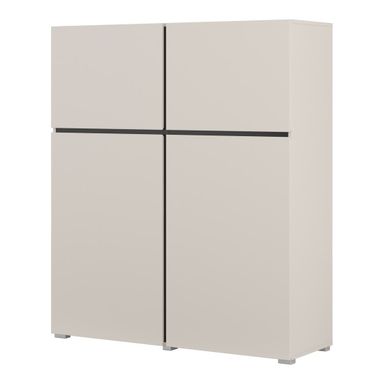 Tall chest CROSS Helvetia 119 cm, cashmere with black onyx Tall chest CROSS Helvetia 119 cm, cashmere with black onyx
