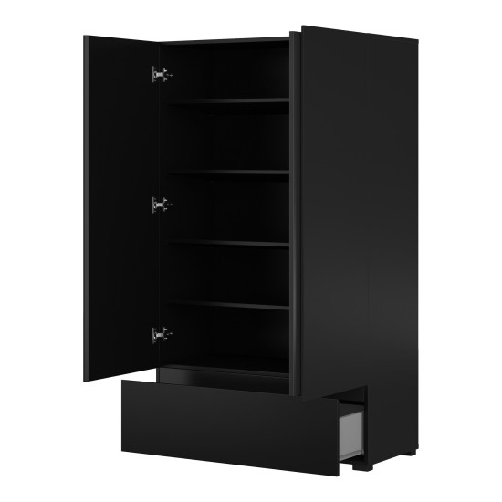 Tall chest CROSS Helvetia 89 cm, black onyx