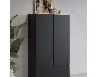 Tall chest CROSS Helvetia 89 cm, black onyx