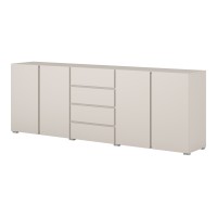 Chest of drawers ASYMETRIC Helvetia 222 cm, cashmere