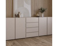 Комод ASYMETRIC Helvetia 222 см, кашемир